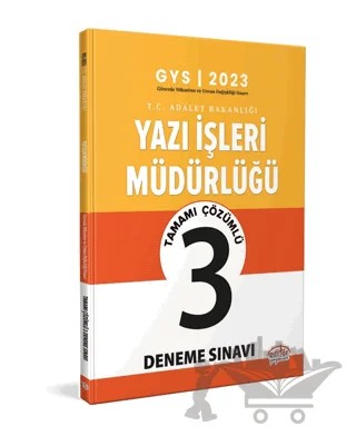 GYS Adalet Bakanlığı Yazı İşleri Müdürlüğü Çözümlü 3 Deneme Sınavı – Kolektif – Editör Yayınevi kitap kapağı
