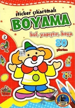 Sticker Çıkartmalı Boyama 2 – Kolektif – Karatay Çocuk kitap kapağı