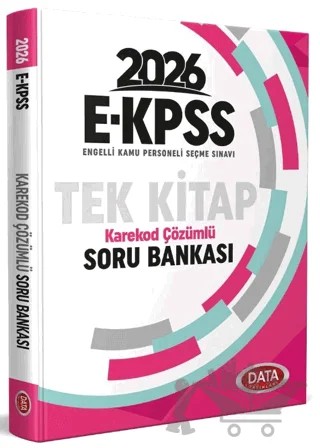 2026 E-KPSS Tek Kitap Soru Bankası Karekod Çözümlü – Kolektif – Data Yayınları kitap kapağı
