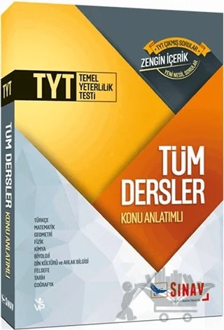 TYT Tüm Dersler Konu Anlatımlı – Kolektif – Sınav Yayınları kitap kapağı