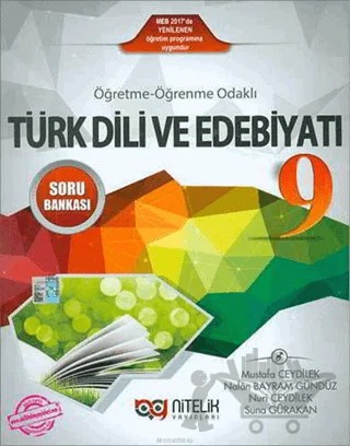 9. Sınıf Türk Dili ve Edebiyatı Soru Bankası – Mustafa Ceydilek, Nalan Bayram Gündüz, Nuri Ceydilek, Suna Gürakan – Nitelik Yayınları kitap kapağı