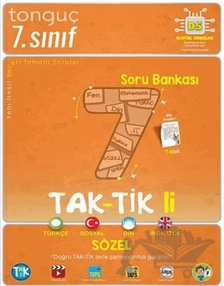 7. Sınıf Taktikli Sözel Soru Bankası – Kolektif – Tonguç Akademi kitap kapağı