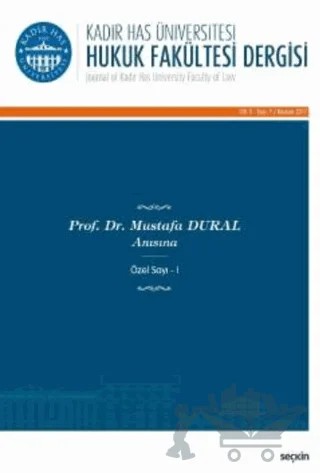 Kadir Has Üniversitesi Hukuk Fakültesi Dergisi Cilt:5 Sayı:1 – Seçkin Yayıncılık kitap kapağı