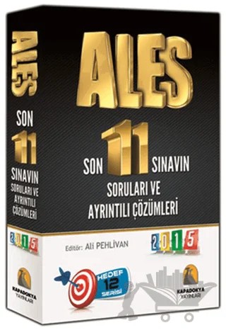 Kapadokya 2015 Ales Son 11 Sınavın Soruları ve Ayrıntılı Çözümleri – Ali Pehlivan, Dudu Uluğ, Ramazan Uluğ – Kapadokya Yayınları kitap kapağı
