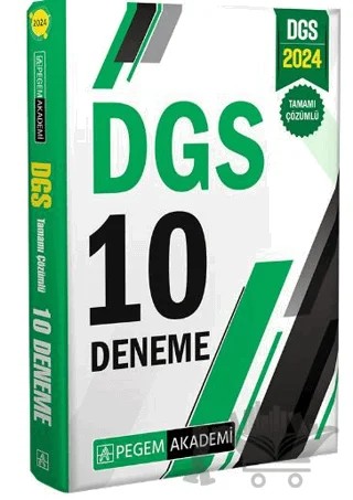 2024 DGS Tamamı Çözümlü 10 Deneme – Kolektif – Pegem Akademi Yayıncılık kitap kapağı