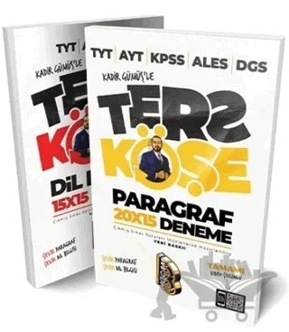 Tüm Sınavlar İçin Ters Köşe Çevir Paragraf Çevir Dil Bilgisi Denemeleri – Kadir Gümüş – Benim Hocam Yayınları kitap kapağı