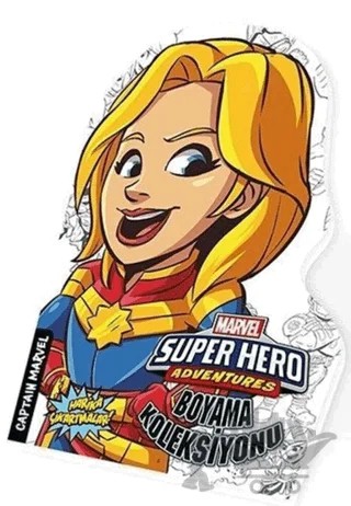 Captan Marvel - Marvel Süper Kahramanlar Boyama Koleksiyonu – Kolektif – Beta Kids kitap kapağı