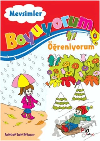 Boyuyorum Öğreniyorum - Mevsimler – Aziz Sivaslıoğlu – Pia Çocuk Yayınları kitap kapağı