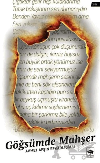 Göğsümde Mahşer – Ahmet Afşın Efkarlıoğlu – Ötüken Neşriyat kitap kapağı