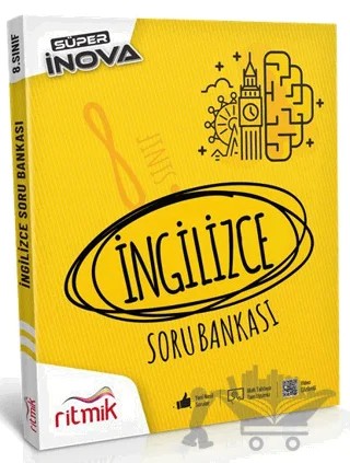 8. Sınıf İngilizce - Süper İnova Soru Bankası – Kolektif – Ritmik Yayınları kitap kapağı