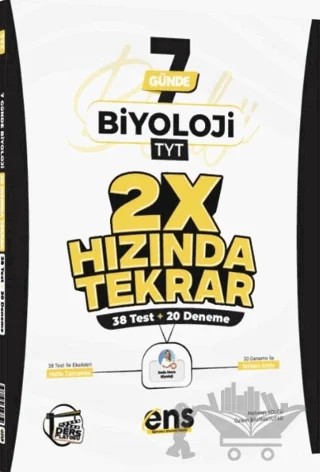 TYT Biyoloji Ders Platosu 2X Hızında Tekrar – Mehmet Yolcu, Özlem Bayraktutar – ENS Yayınları kitap kapağı