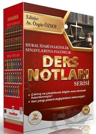 2026 HUKAL İdari Hakimlik Ders Notları Seti – Kolektif – Savaş Yayınevi kitap kapağı