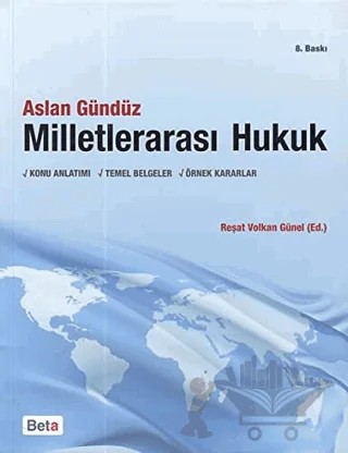 Milletlerarası Hukuk – Aslan Gündüz – Beta Yayınevi kitap kapağı