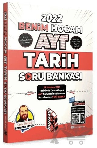 AYT Tarih Soru Bankası – Ramazan Yetgin – Benim Hocam Yayınları kitap kapağı