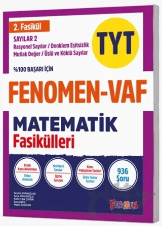 TYT VAF Matematik Sayılar 2 Fasikülleri – Kolektif – Fenomen Yayınları kitap kapağı