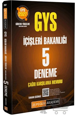 2027 GYS İçişleri Bakanlığı Çağrı Karşılama Memuru 5 Deneme – Kolektif – Pegem Akademi Yayıncılık kitap kapağı
