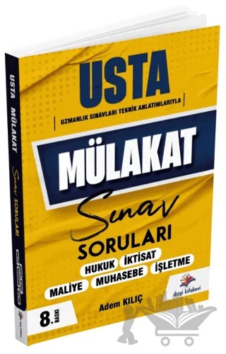 Usta Mülakat Kurum Sınavları Soruları – Adem Kılıç – Dizgi Kitap kitap kapağı