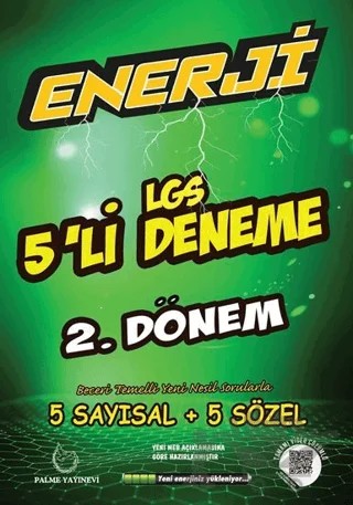 Palme 8. Sınıf Enerji LGS 2. Dönem 5'li Deneme – Kolektif – Palme Yayınları kitap kapağı