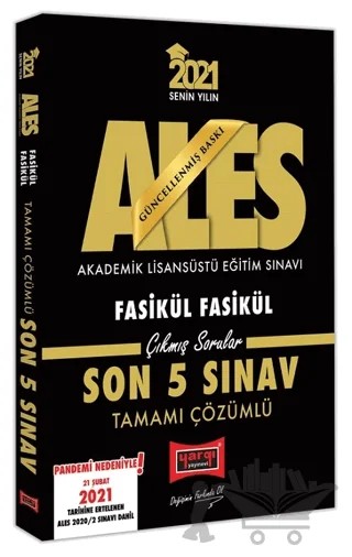 2021 ALES Çıkmış Sorular Son 5 Sınav Fasikül Çözümlü – Kolektif – Yargı Yayınevi kitap kapağı