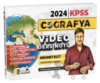 2024 KPSS - AGS Coğrafya Ders Notu – Mehmet Eğit – Eğit Akademi kitap kapağı