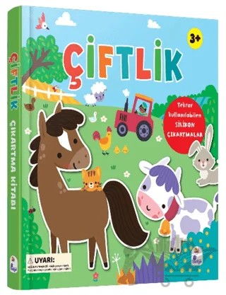 Çiftlik - Silikon Çıkartmalı – Holly Morris – İndigo Çocuk kitap kapağı