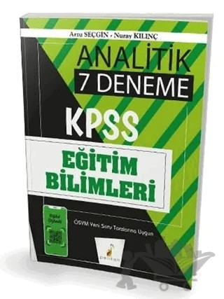 2020 KPSS Eğitim Bilimleri Analitik Dijital Çözümlü 7 Deneme Sınavı – Arzu Seçgin, Nuray Kılınç – Pelikan Tıp Teknik Yayıncılık kitap kapağı