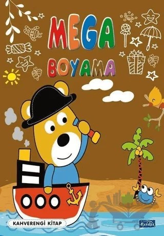 Mega Boyama-Kahverengi Kitap – Kolektif – Parıltı Yayınları kitap kapağı