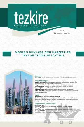 Tezkire 86. Sayı – Tezkire Dergisi kitap kapağı