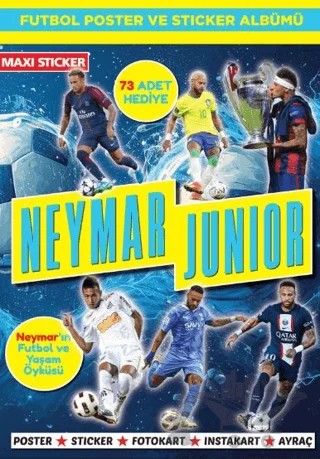 Neymar Juiıor Poster ve Sticker Albümü 006 – Ersin Barboros – Maxi Yayıncılık kitap kapağı