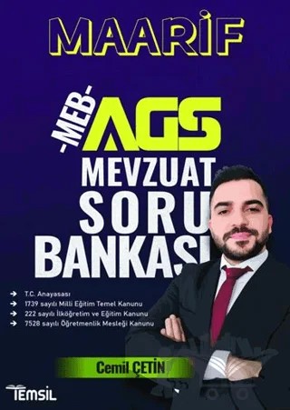 MAARİF MEB- AGS Mevzuat Soru Bankası – Cemil Çetin – Temsil Kitap kitap kapağı