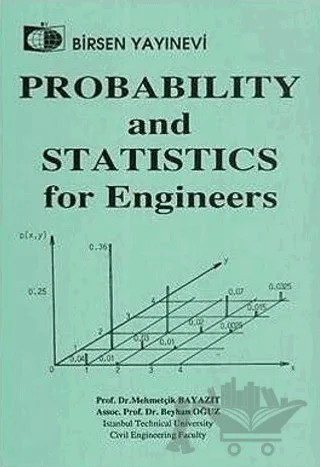 Probability and Statistics for Engineers – Mehmetçik Bayazıt – Birsen Yayınevi kitap kapağı