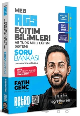 MEB-AGS Eğitim Bilimleri ve Türk Milli Eğitim Sistemi Soru Bankası – Fatih Genç – Retro Yayıncılık kitap kapağı