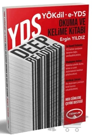 YDS YÖKdil Deep Reading Okuma ve Kelime Kitabı – Ergin Yıldız – Yediiklim Yayınları kitap kapağı
