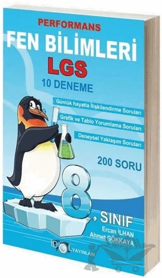 8. Sınıf Performans Fen Bilimleri LGS 10 Deneme – Kolektif – İdol Yayınları kitap kapağı
