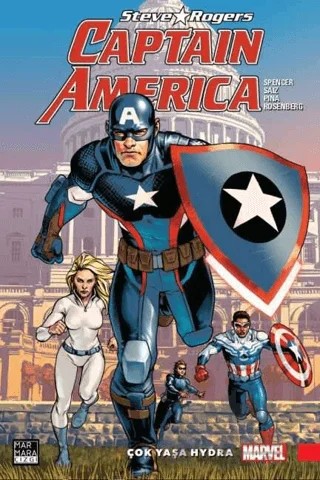 Captain America Steve Rogers Cilt: 1 - Çok Yaşa Hydra – Nick Spencer – Marmara Çizgi kitap kapağı