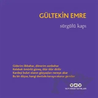 Sürgülü Kapı – Gültekin Emre – Yapı Kredi Yayınları kitap kapağı
