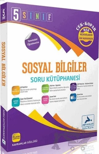 5. Sınıf Sosyal Bilimler Soru Kütüphanesi – Kolektif – Paraf Yayınları kitap kapağı