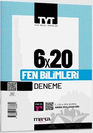 2025 TYT Fen Bilimleri 6 Deneme Tamamı Video Çözümlü – Kolektif – Marka Yayınları kitap kapağı