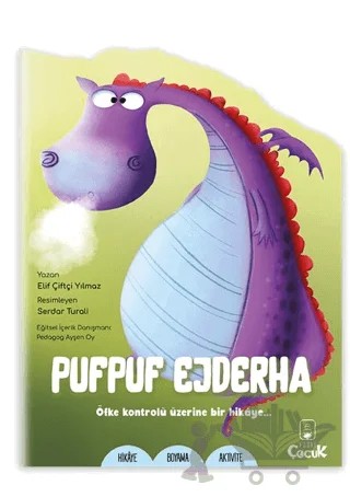 Şekilli Hikaye - Pufpuf Ejderha – Elif Çiftçi Yılmaz – Floki Çocuk kitap kapağı