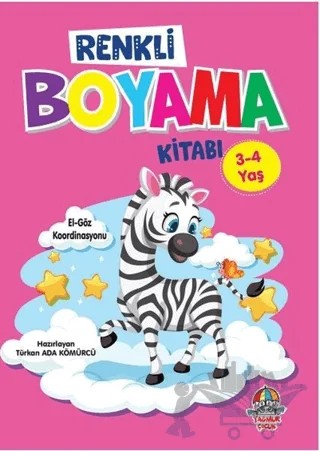Renkli Boyama Kitabı (3-4 yaş) – Türkan Ada Kömürcü – Yağmur Çocuk kitap kapağı