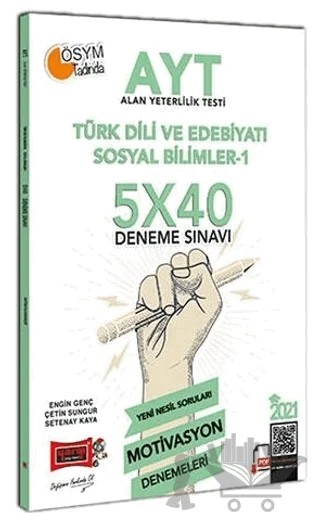 2021 AYT Türk Dili Ve Edebiyatı Sosyal Bilimler 1 5x40 Motivasyon Deneme Sınavı – Kolektif – Yargı Yayınevi kitap kapağı