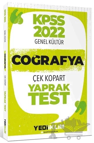 2022 KPSS Coğrafya Yaprak Test Çek Kopart – Kolektif – Yediiklim Yayınları kitap kapağı