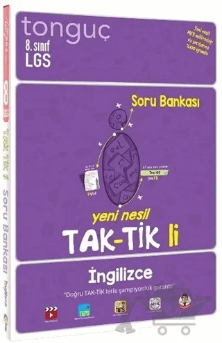 2021 LGS 8. Sınıf İngilizce Tak-Tik'li Soru Bankası – Kolektif – Tonguç Akademi kitap kapağı