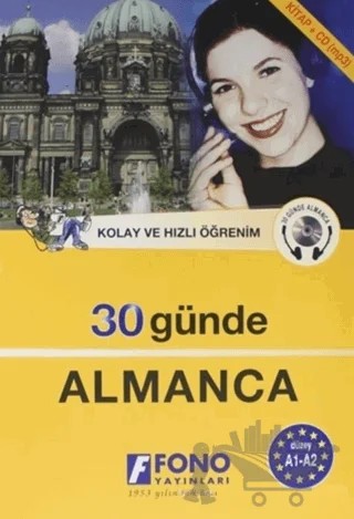 30 Günde Almanca (kitap + 2 CD) – Kolektif – Fono Yayınları kitap kapağı