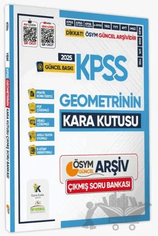 2025 KPSS Geometrinin Kara Kutusu Konu Özetli PDF/Video Çözümlü ÖSYM Çıkmış Soru Havuzu Bankası – Kolektif – Karakutu Yayın kitap kapağı