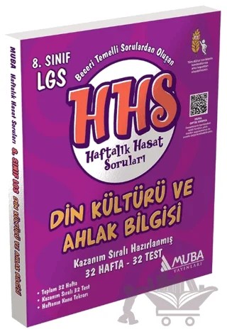 8. Sınıf Din Kültürü Haftalık Hasat Soruları HHS – Kolektif – Muba Yayınları kitap kapağı