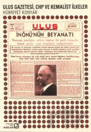 Ulus Gazetesi, CHP ve Kemalist İlkeler – Hürriyet Konyar – Bağlam Yayınları kitap kapağı