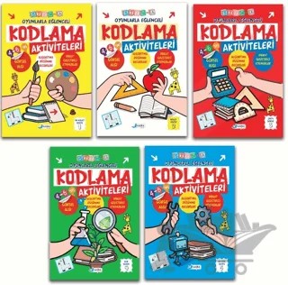 4-6 Yaş Oyunlarla Kodlama Etkinlikleri Seti - 5 Kitap – Veysel Murat Erçoklu – Harika Çocuk Yayınları kitap kapağı