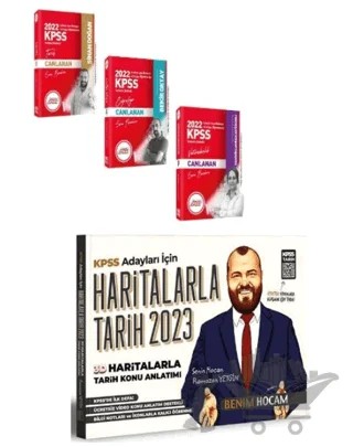 2023 Benim Hocam Ramazan Yetgin 3D Haritalarla Tarih ve Hangi KPSS Genel Kültür Modüler Soru Bankası Seti Benim Hocam – Kolektif – Hangi KPSS Yayınları kitap kapağı