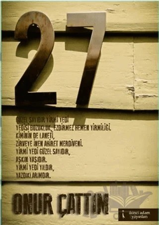 27 – Onur Çattım – İkinci Adam Yayınları kitap kapağı